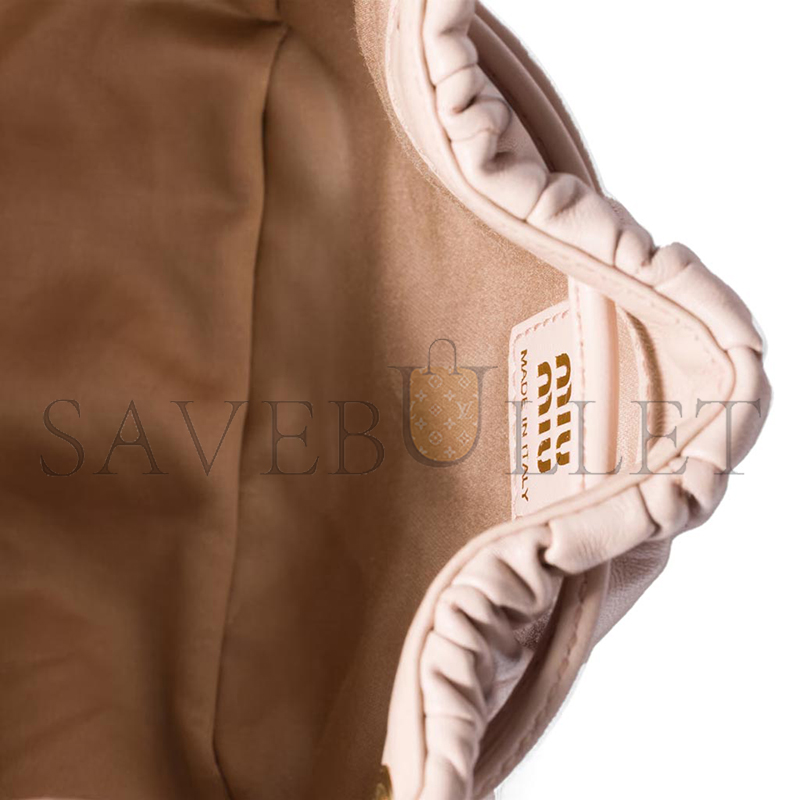 M1v M1v matelassÉ nappa leather pouch 5nd022 01 (16*14*7.5cm)